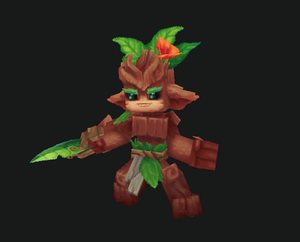 Kweebec guerreiro maduro com espada